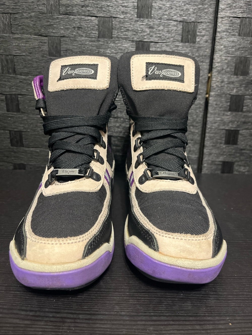 Vintage Purple and Black Vasque MFB-308 Gore-Tex Hiking Boots Men's 5.5